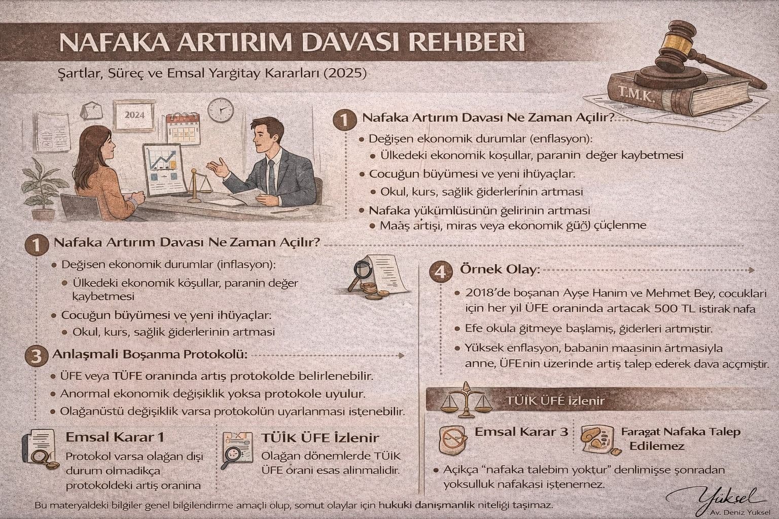 Nafaka Artırım Davası Nedir? Şartları, Süreci ve Yargıtay Kararları